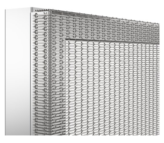 PROFRAME-B: πλεκτό πλέγμα κάμπτεται γύρω από κρυφό πλαίσιο