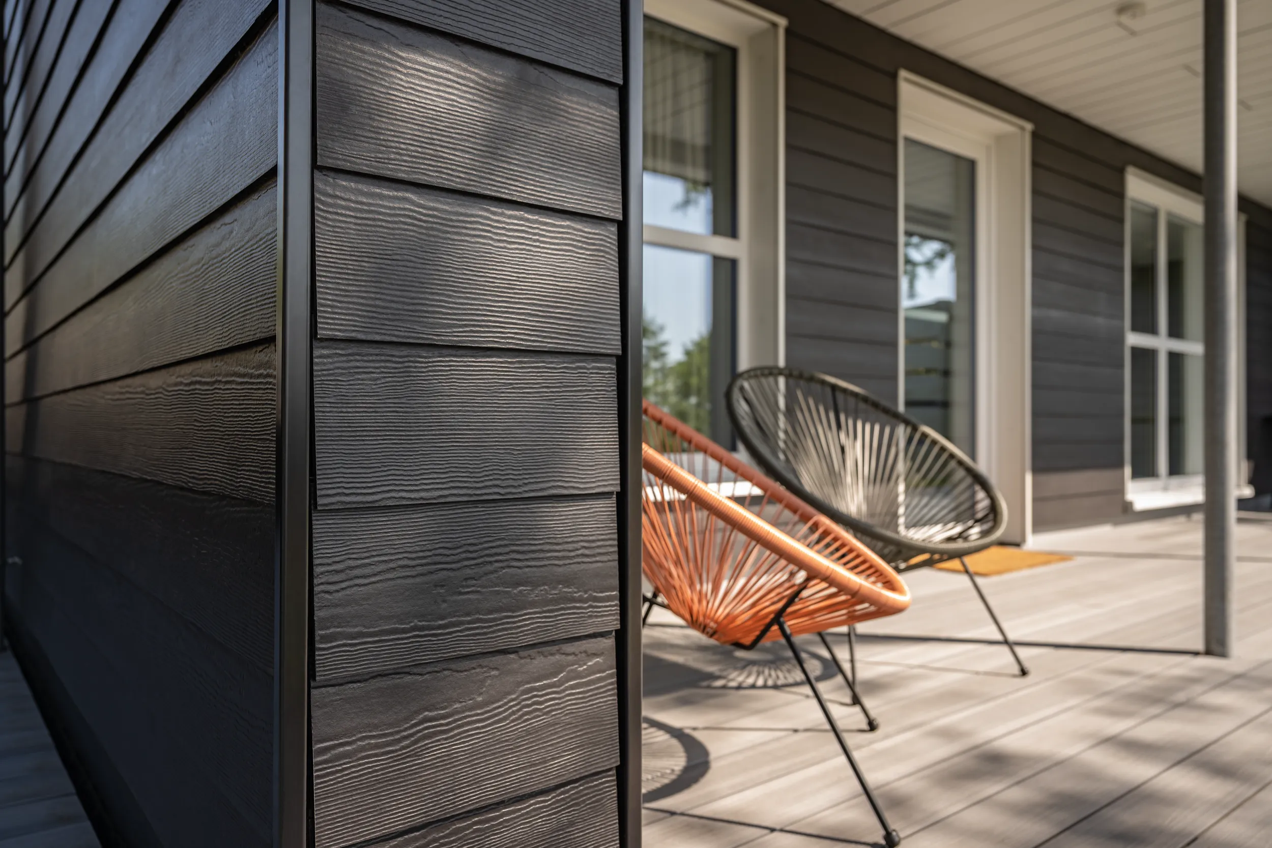 Hardie fiber cement facade